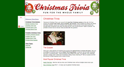 Desktop Screenshot of christmastrivia.net